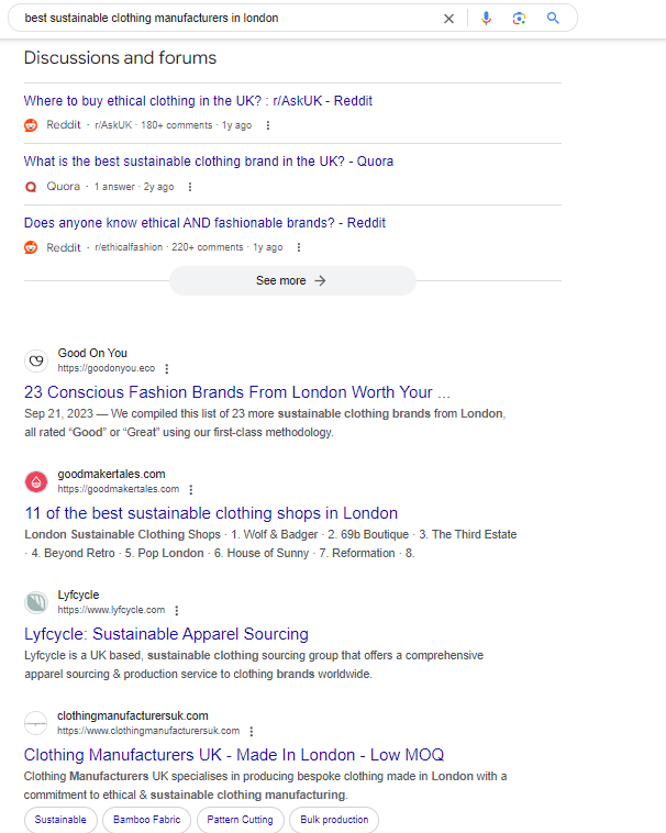 Find manufacturing keywords to optimize your content