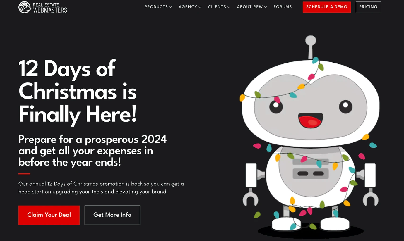 Create a Landing Page Specific to this Christmas Promotion