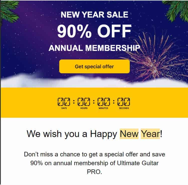 Countdown to New Year's Special Discounts