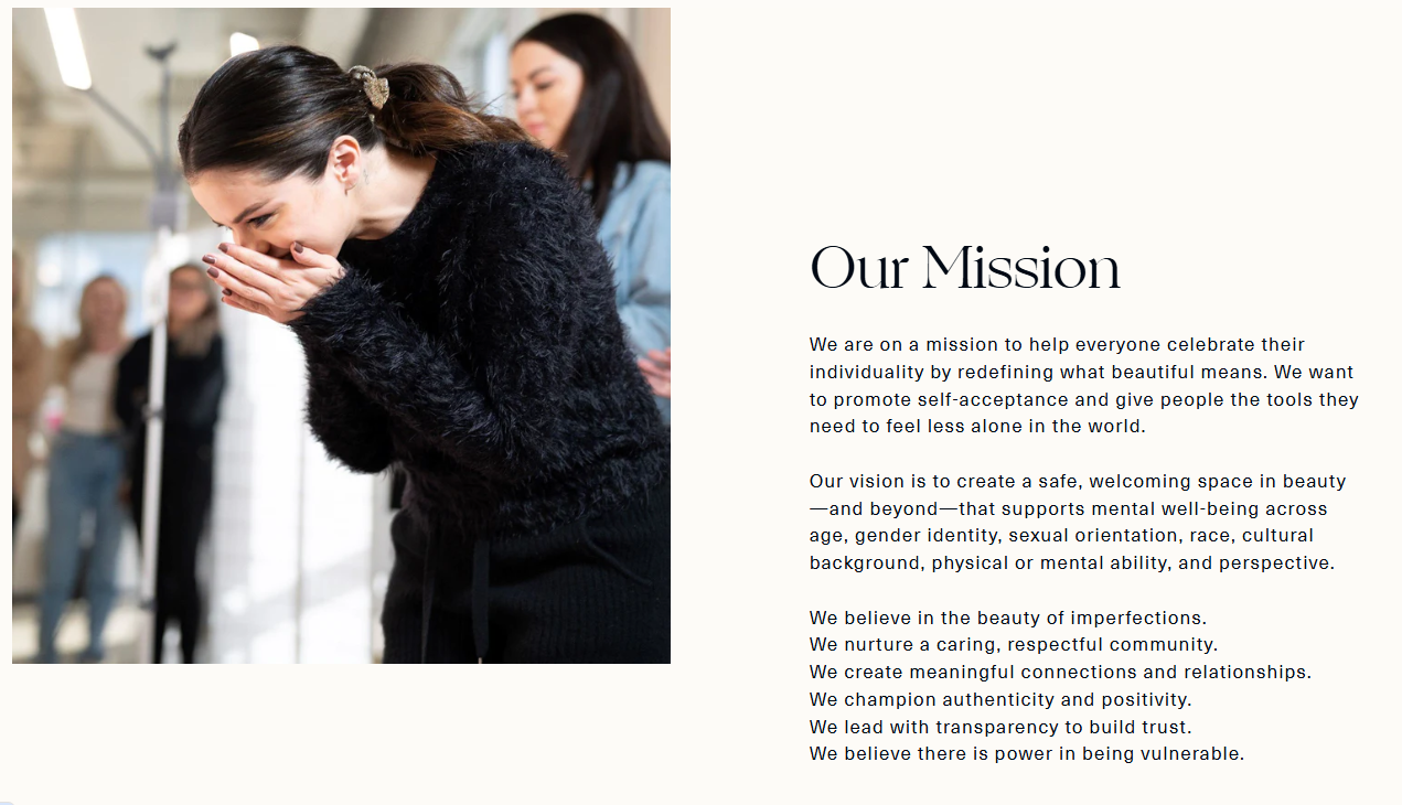Rare Beauty Mission