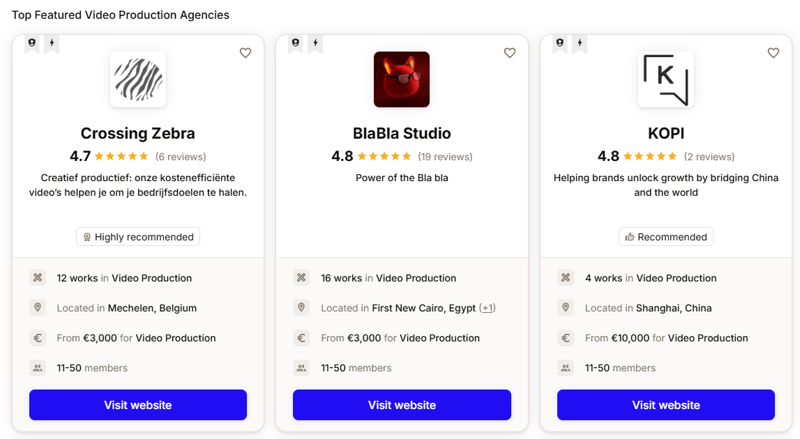 Research The Best Video Production Companies