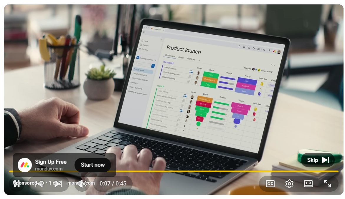 Skippable YouTube Ads