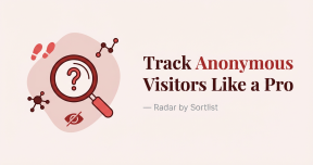 Anonymous website visitor tracking
