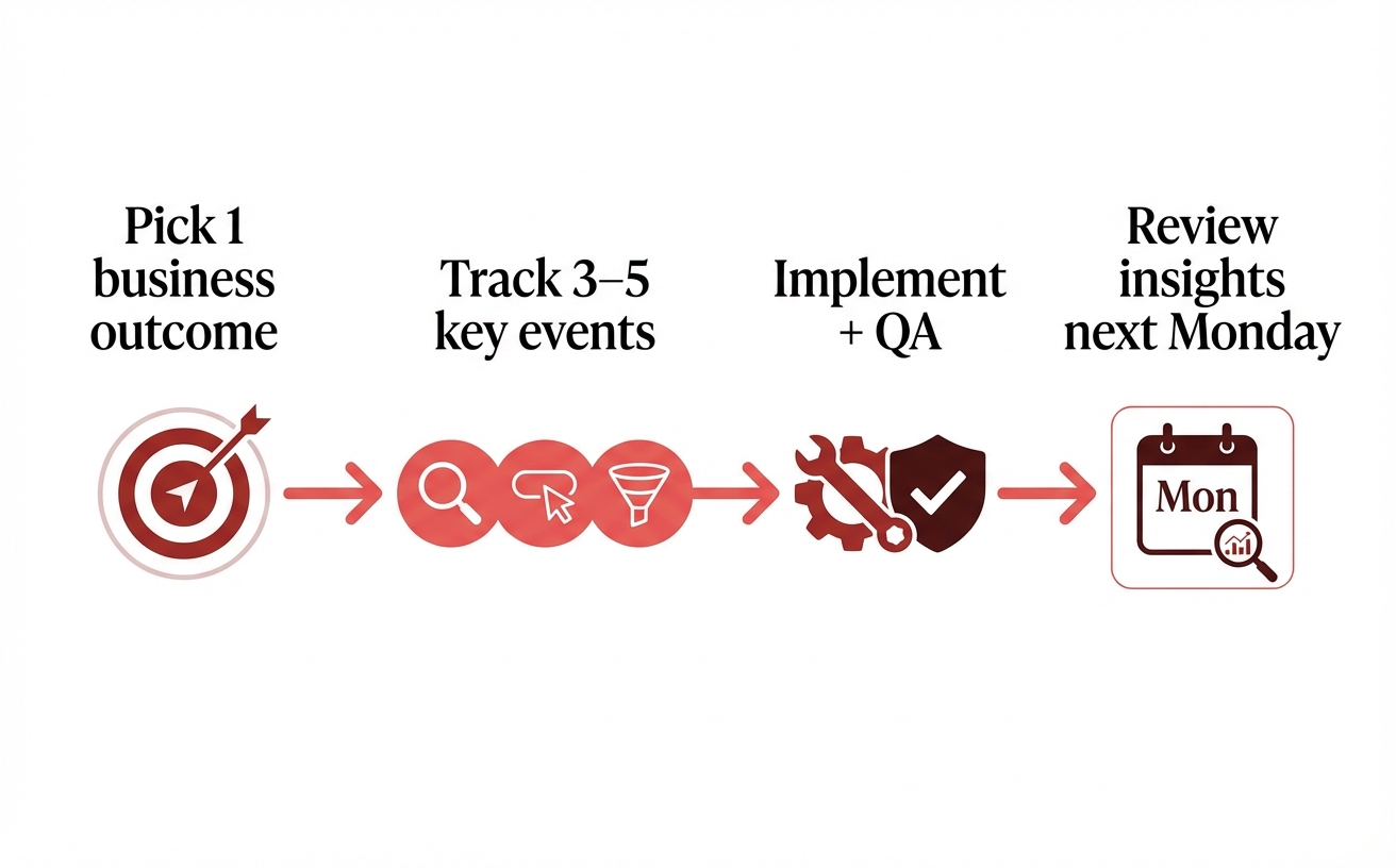 Set up a weekly action loop so data changes decisions