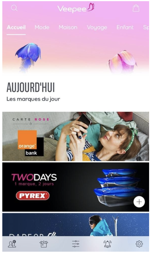 Mobile App Veepee