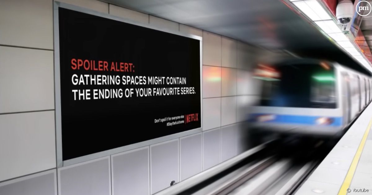 Netflix panneaux spoil metro