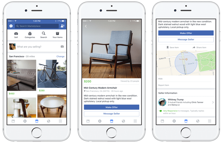 exemple facebook marketplace