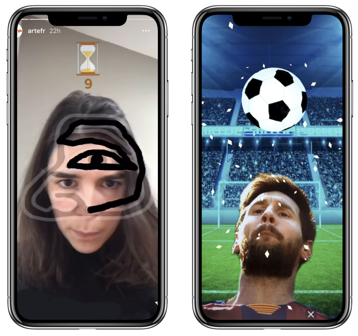 filtre réseaux sociaux mini jeux