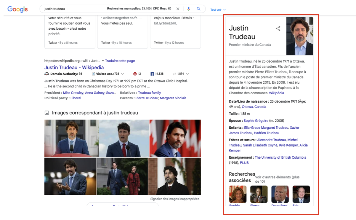 Rich Snippet Justin Trudeau