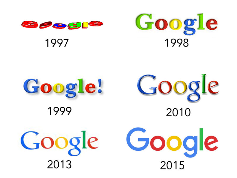 évolution logo de Google | Sortlist Blog