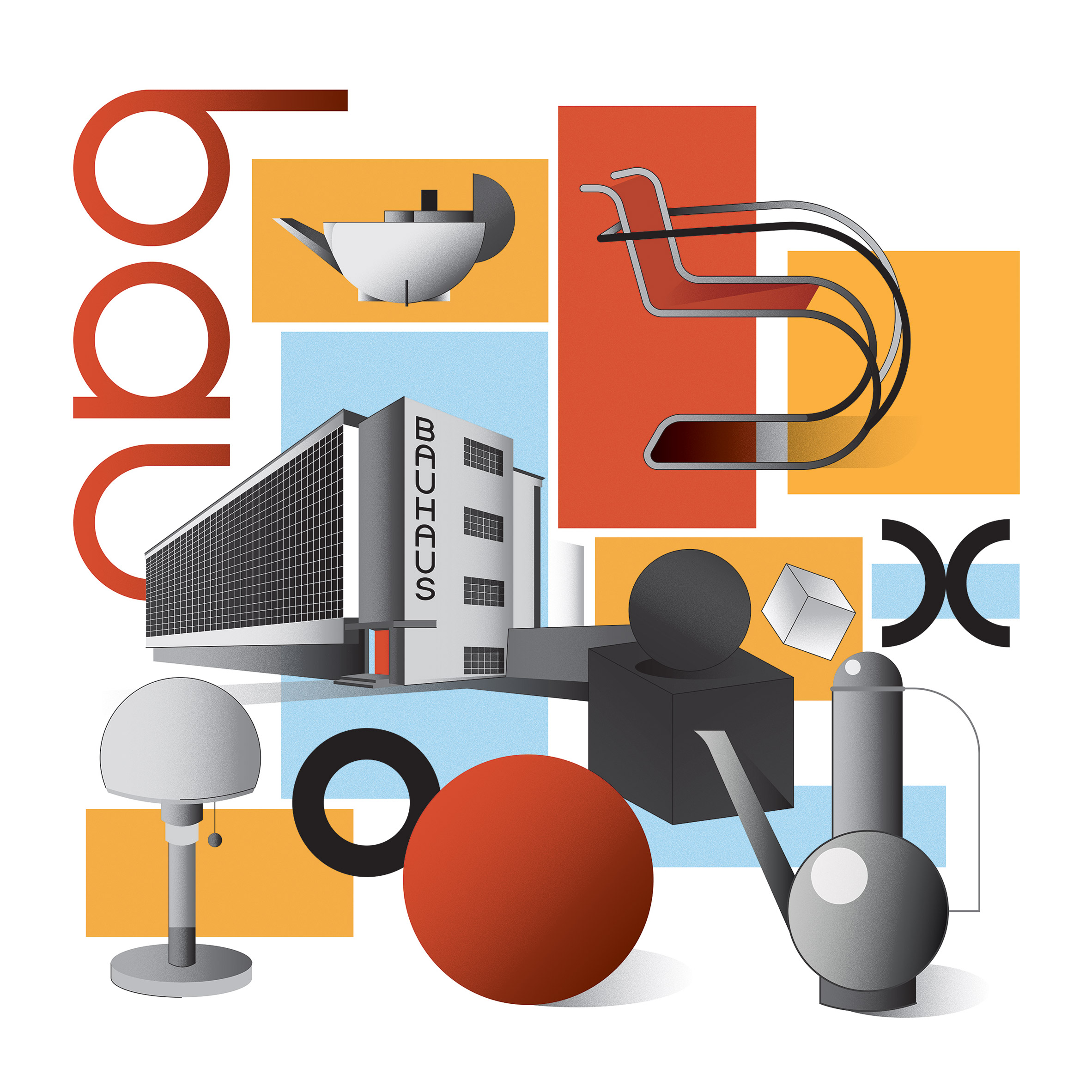 flat design bauhaus