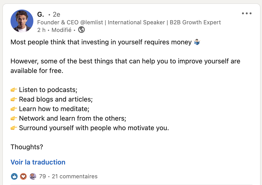 G. LinkedIn