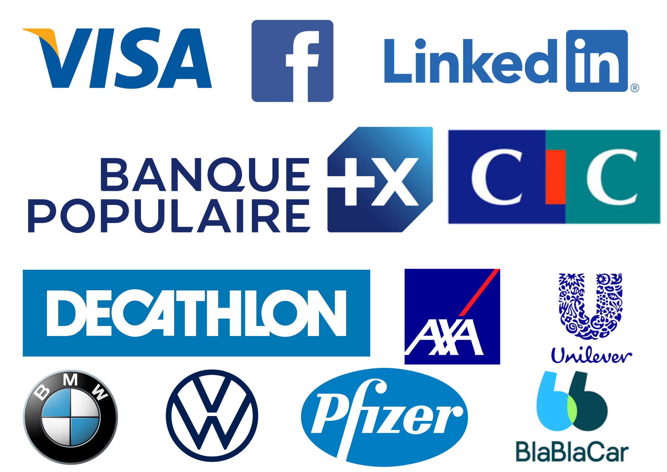 Exemples logos bleus