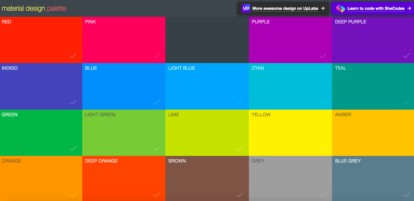 Material Palette
