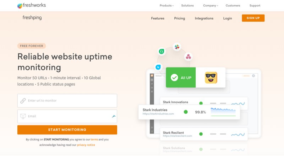 Freshping - Monitoring de site