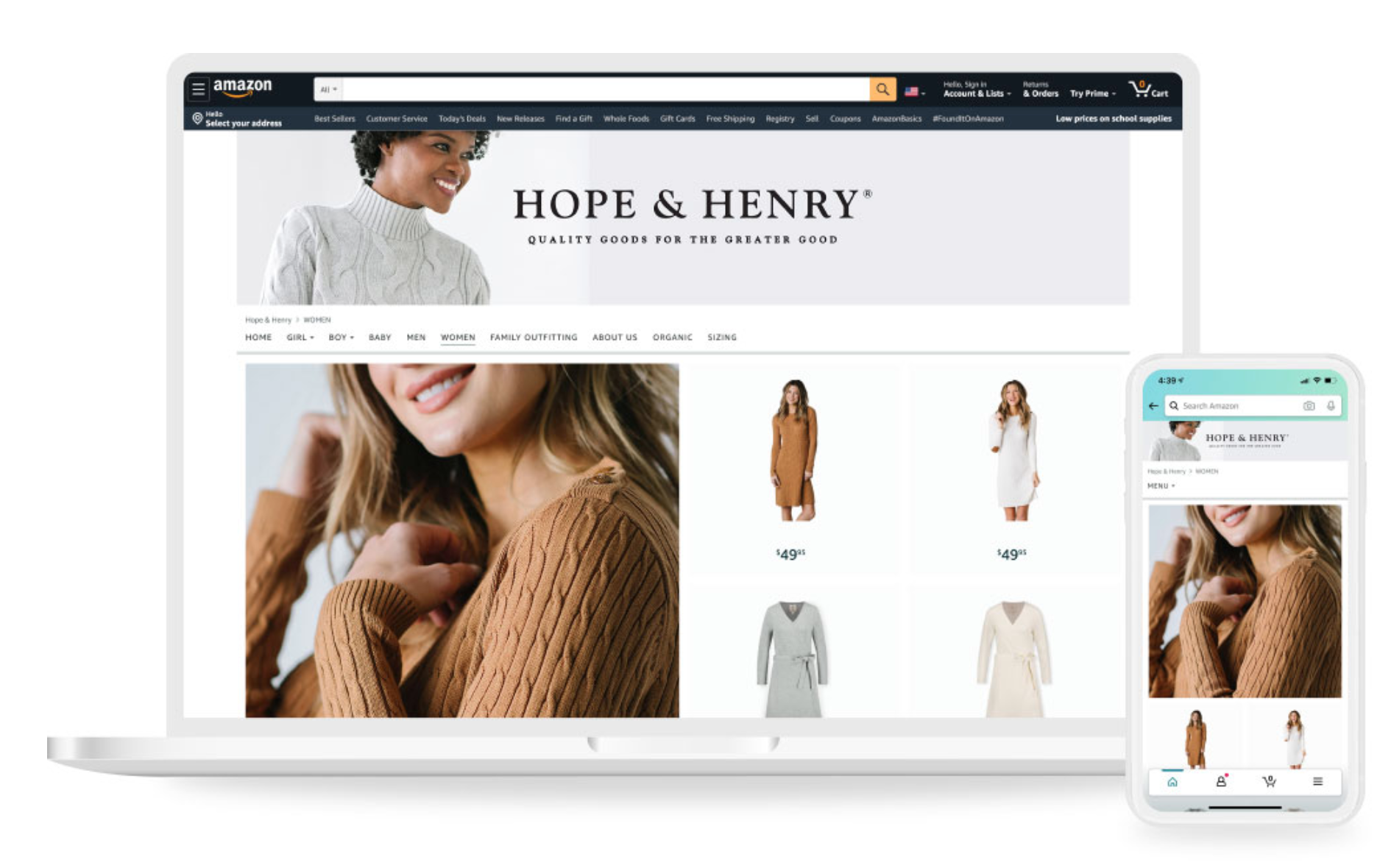 page internet Amazon