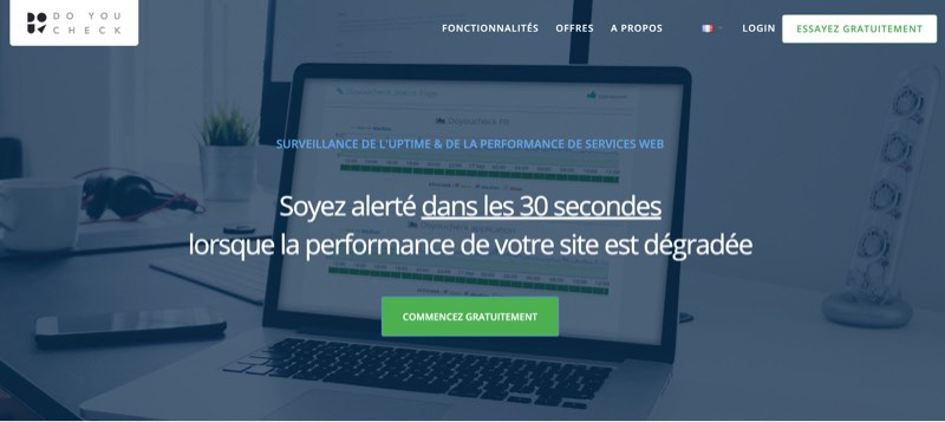 Monitoring site web : Doyoucheck