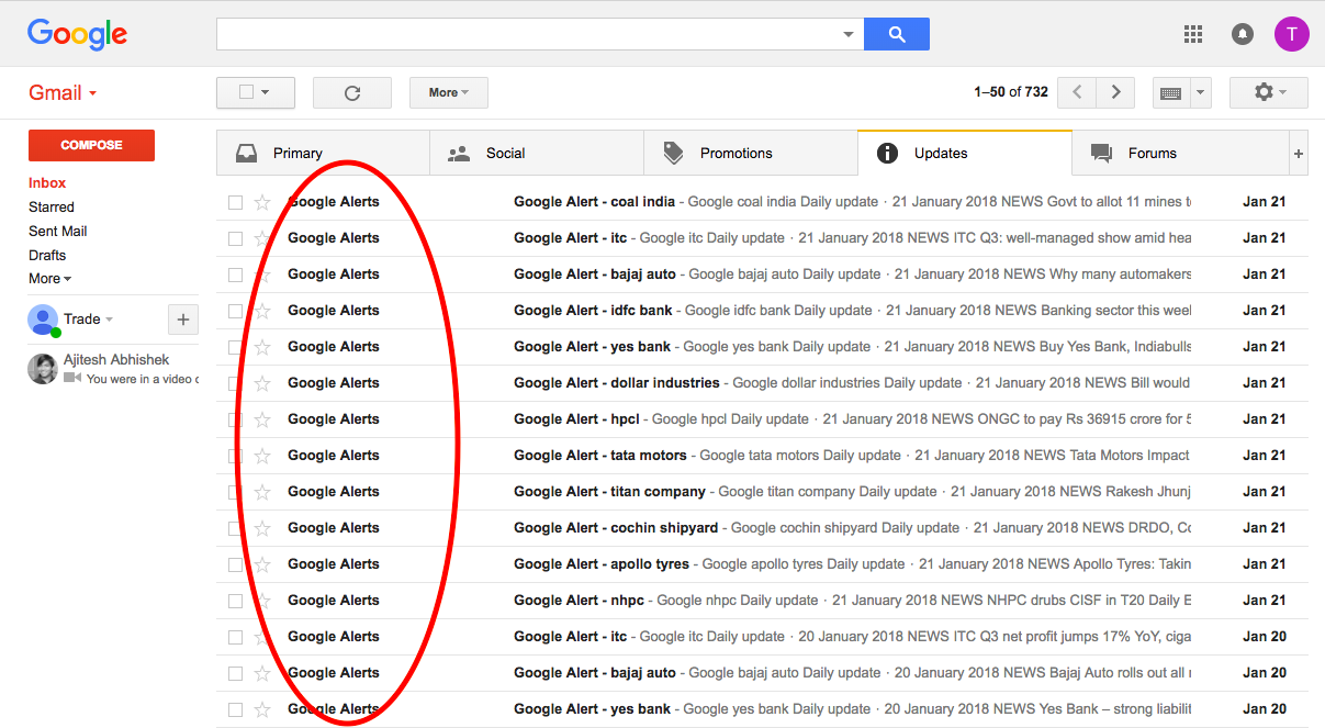 google alerts outils de curation 