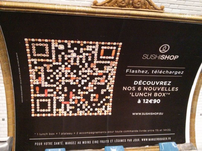 DOOH créatif Sushi Shop