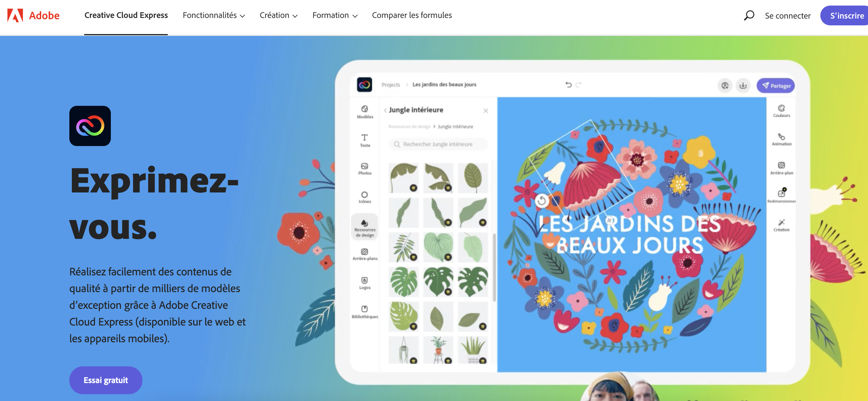 comment créer un flyer avec adobe spark