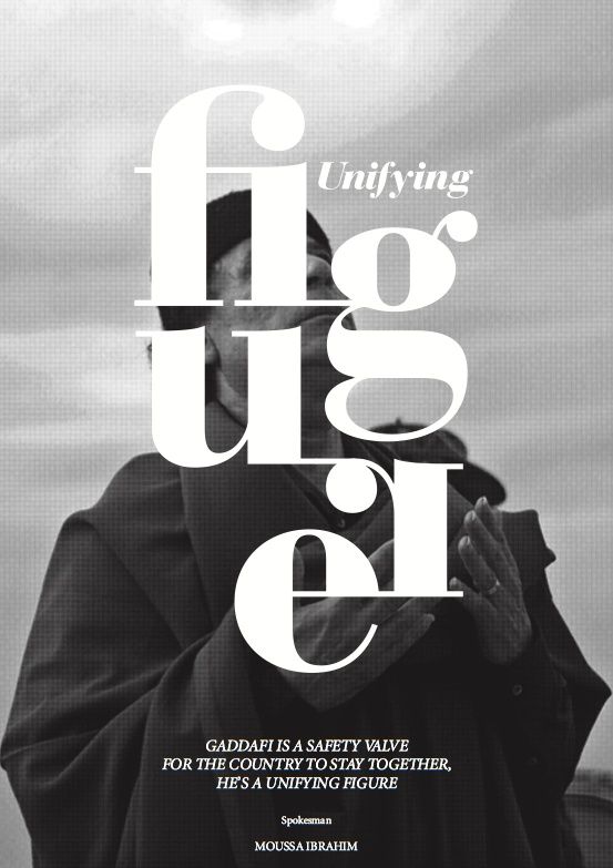 affiche créative typographie