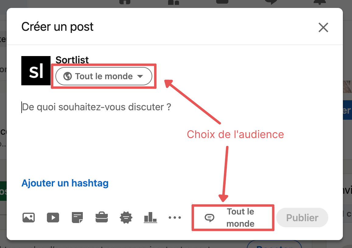 créer un poste 
