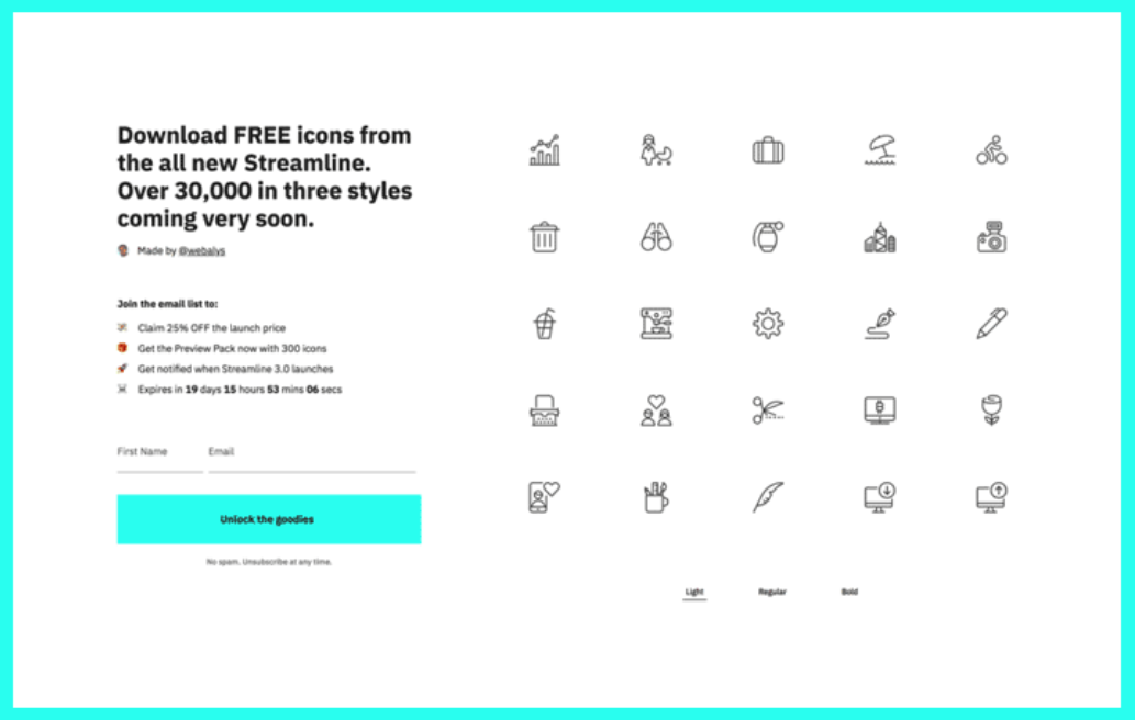 Page web Dribbble