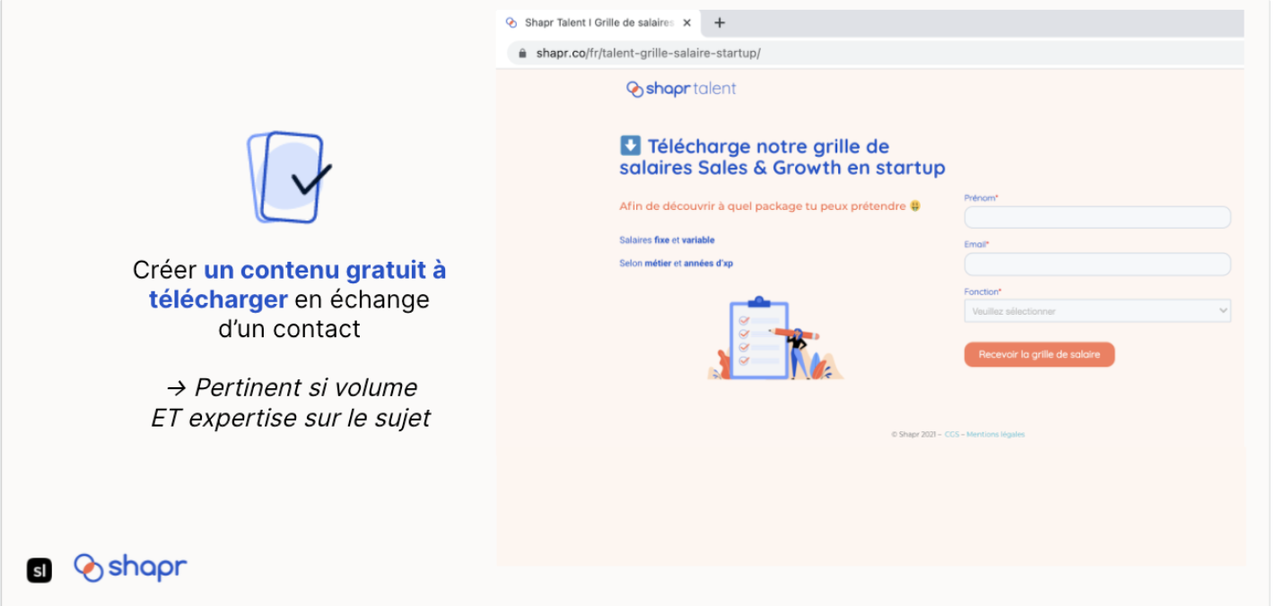 Leadmagnet Shapr