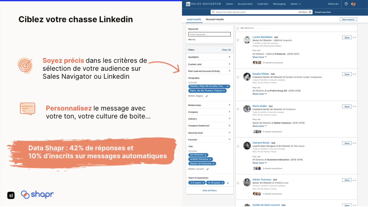 Sales Navigator Shapr