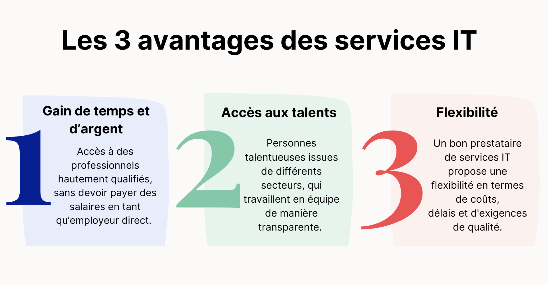 les 3 avantages des services IT