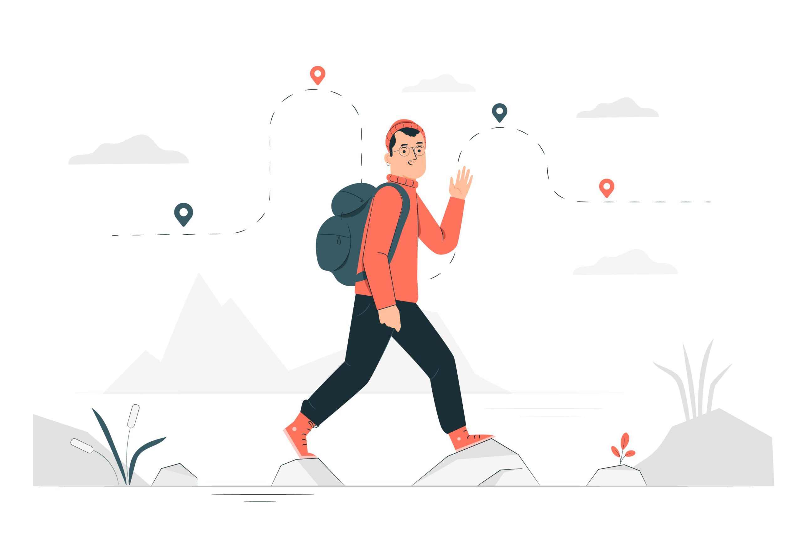 Personne qui réalise un parcours