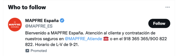 Exemple de compte sponsorisé