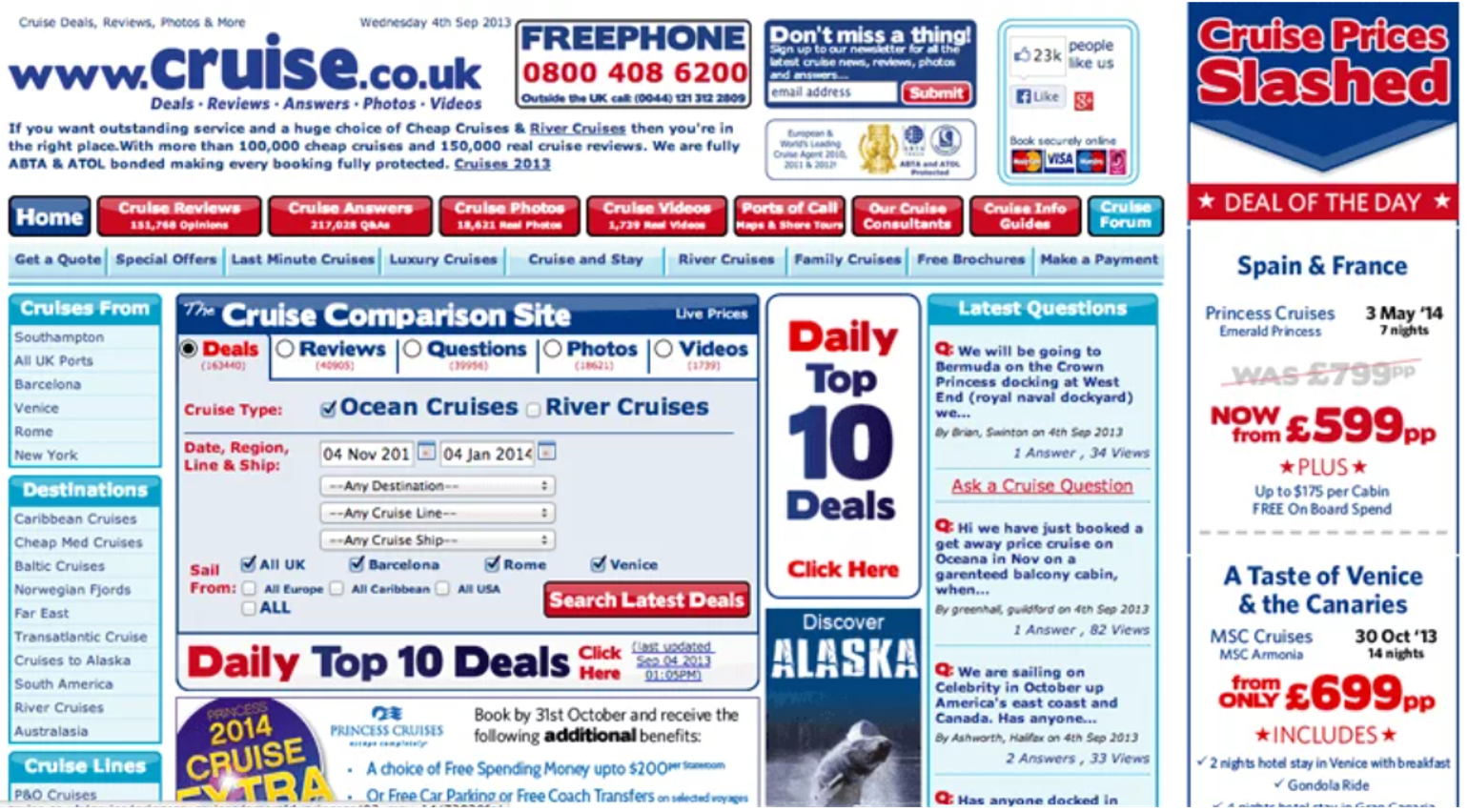 exemple d'une mauvaise landing page