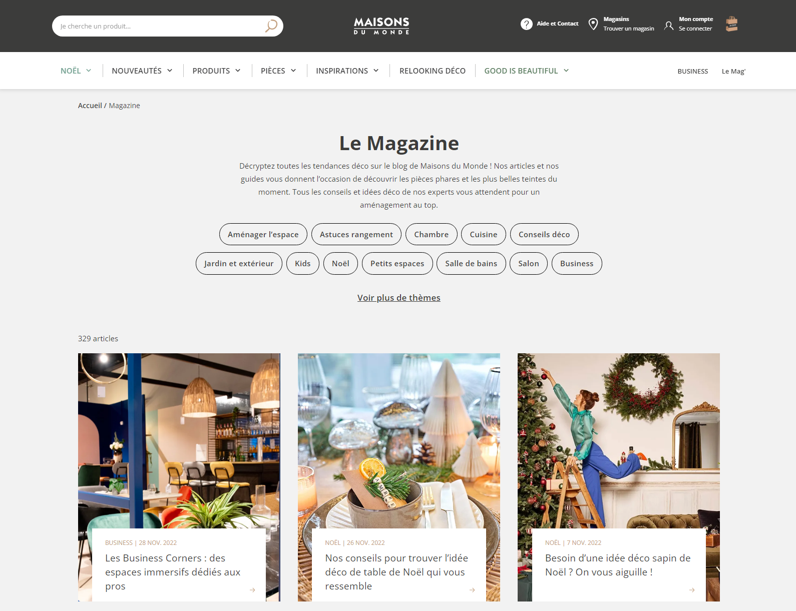 Blog d'entreprise Maisons du Monde