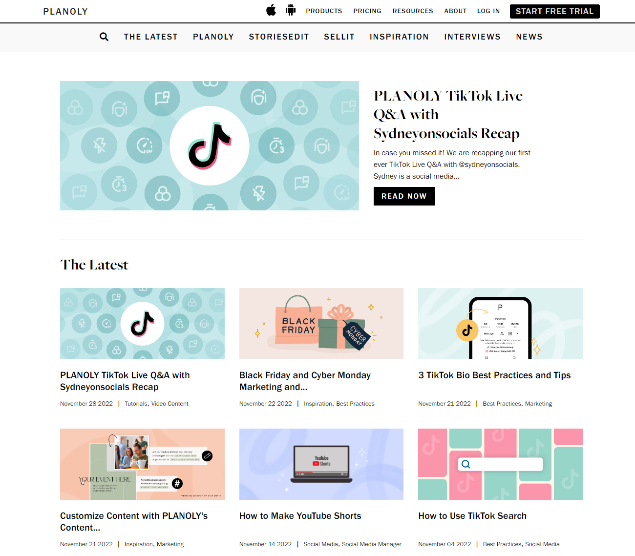 Blog Planoly