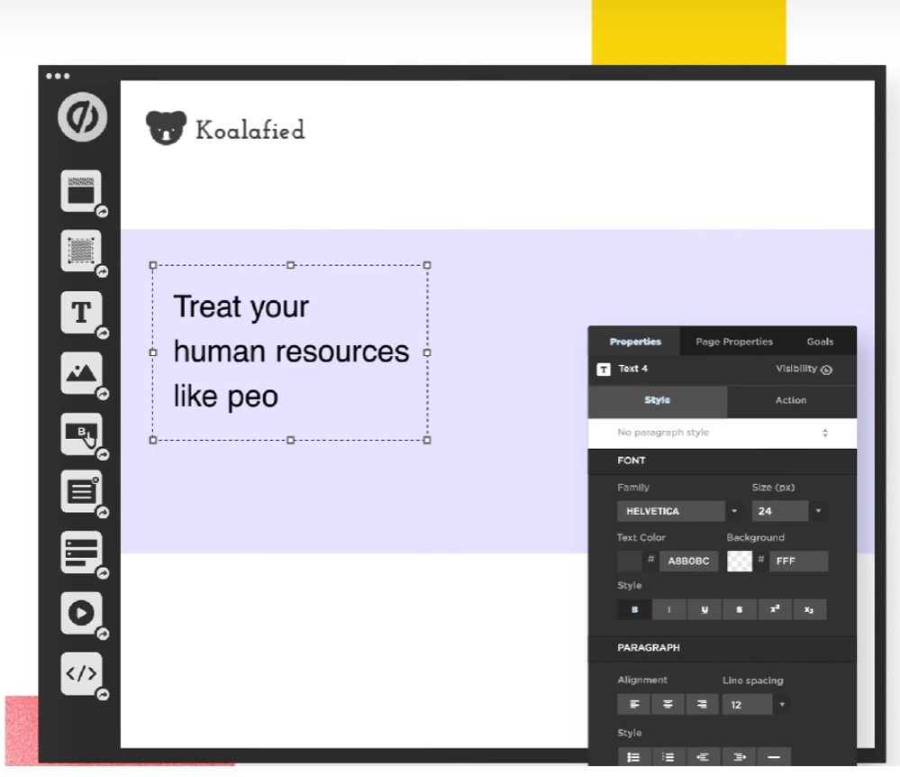Outils de création de landing pages Unbounce