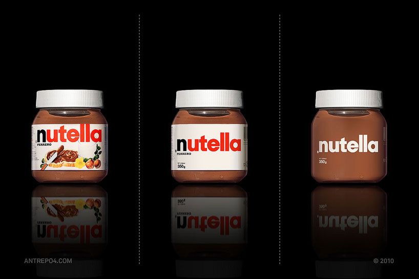 Packaging minimaliste : Ewemple de Nutella | Sortlist Blog