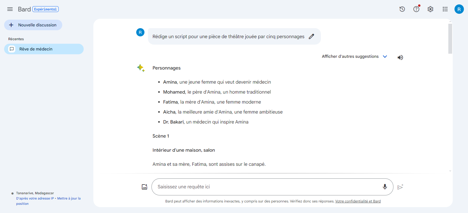 exemple de contenu g&eacute;n&eacute;r&eacute; par google bard