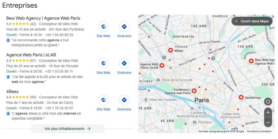 pack local serp