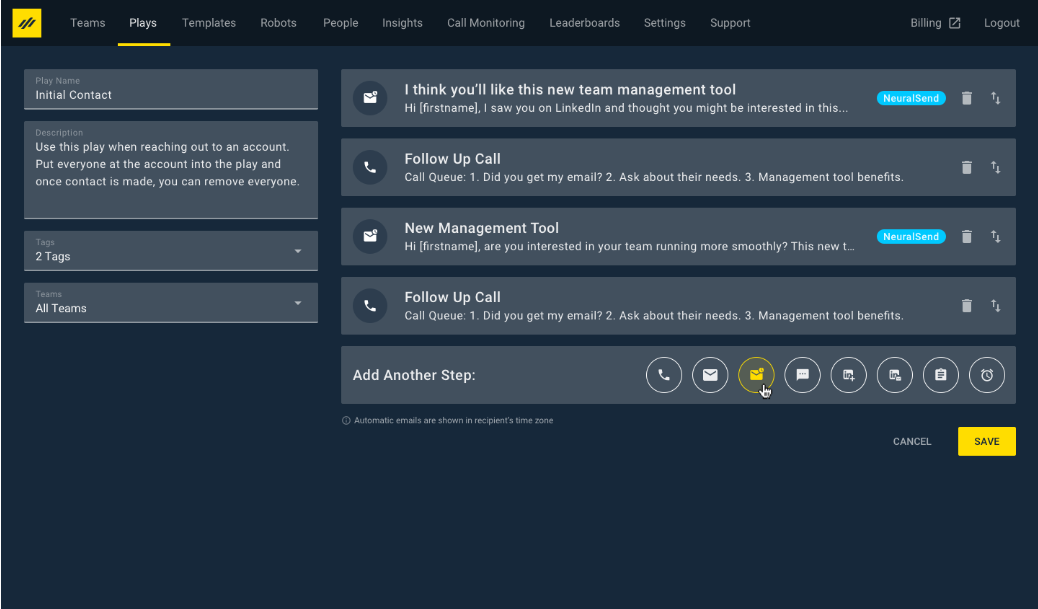InsideSales outil IA pour les équipes de vente