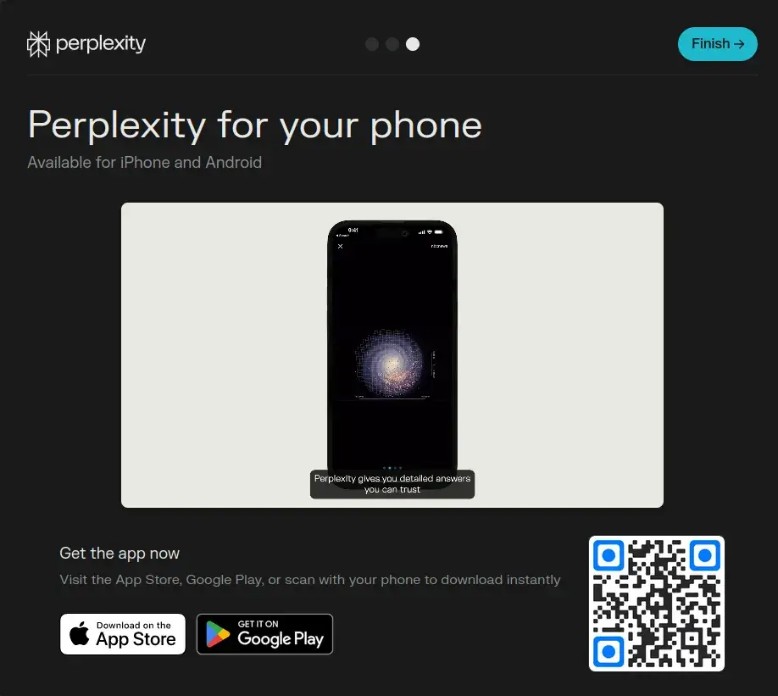 application mobile perplexity