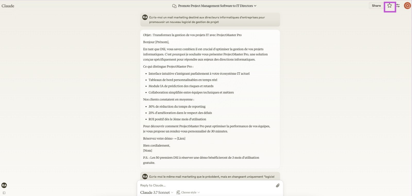 email marketing claude ai