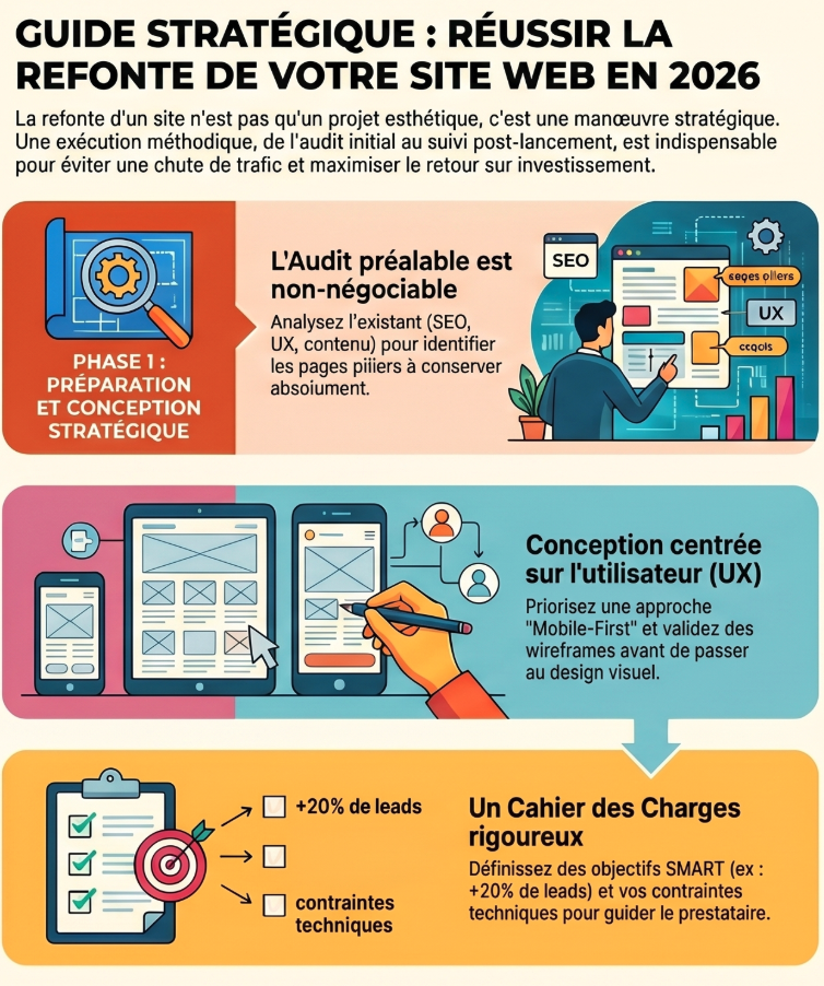 Gérer la refonte de son site web.