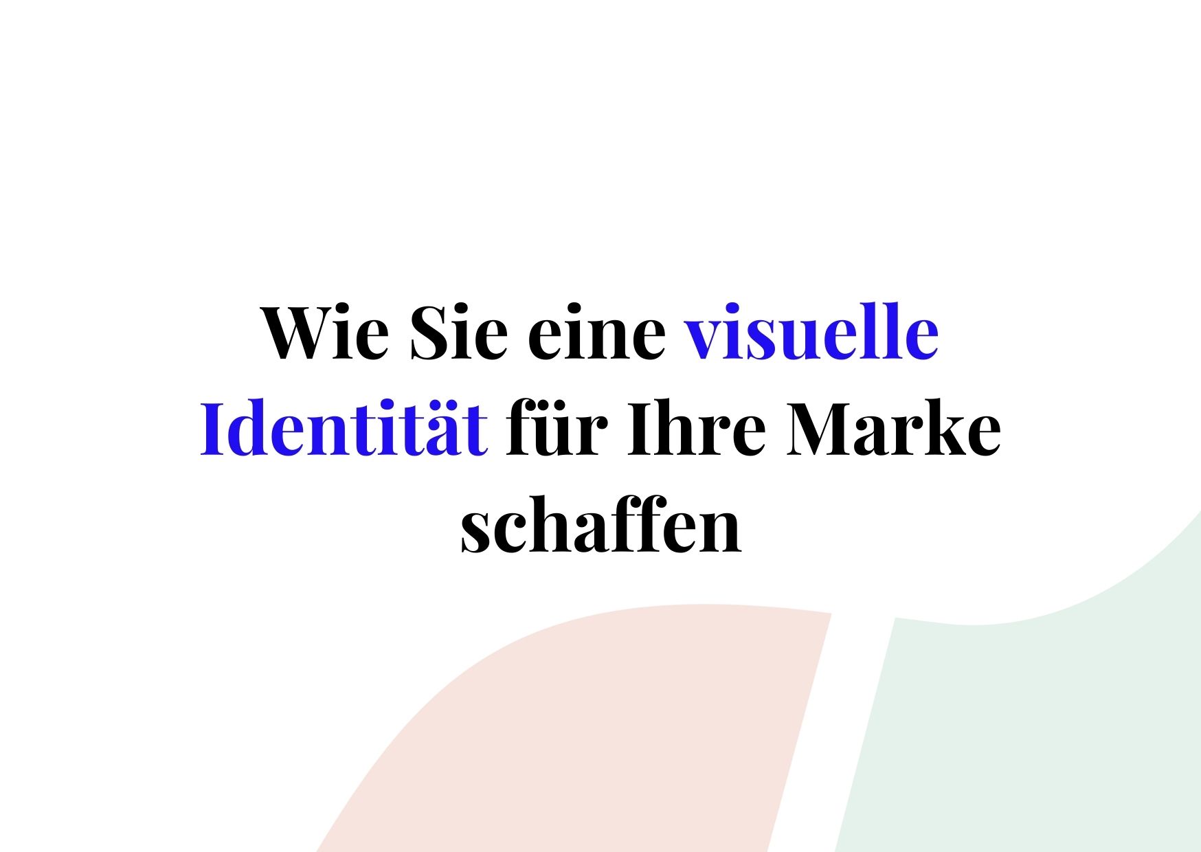 visuelle Identität