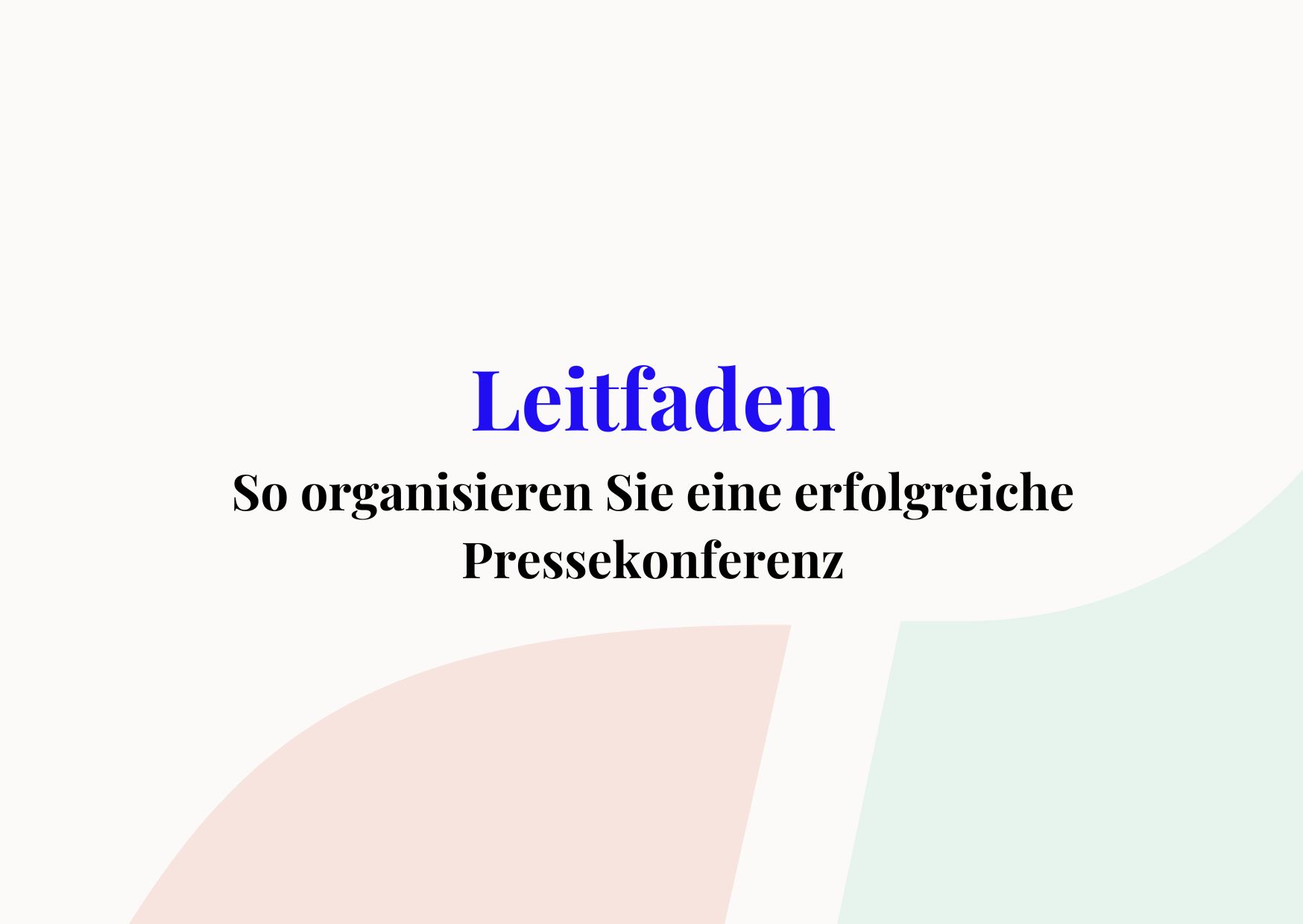 Pressekonferenz