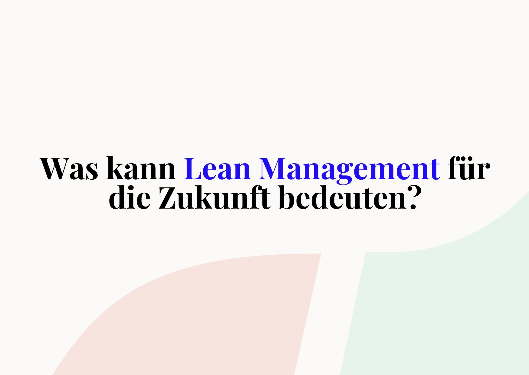 lean management