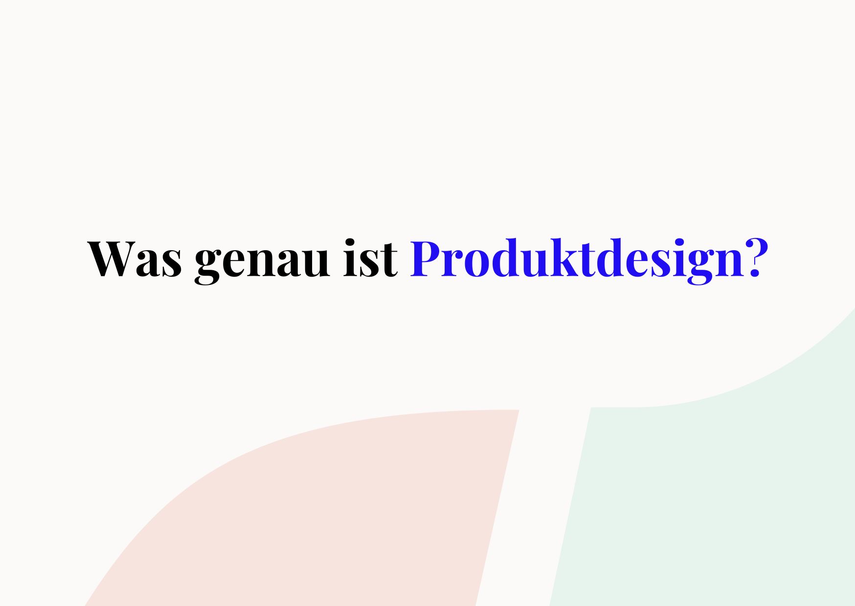 Produktdesign