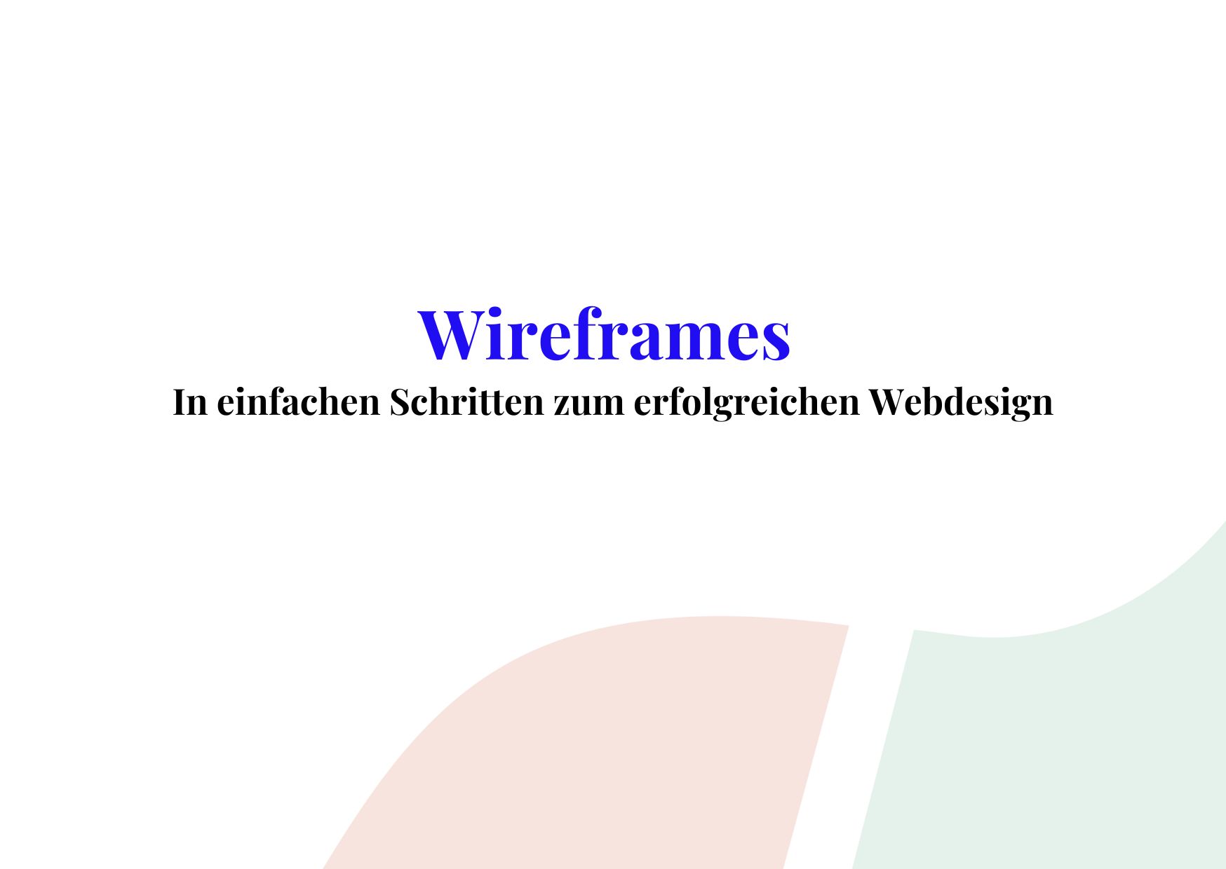 wireframes webdesign