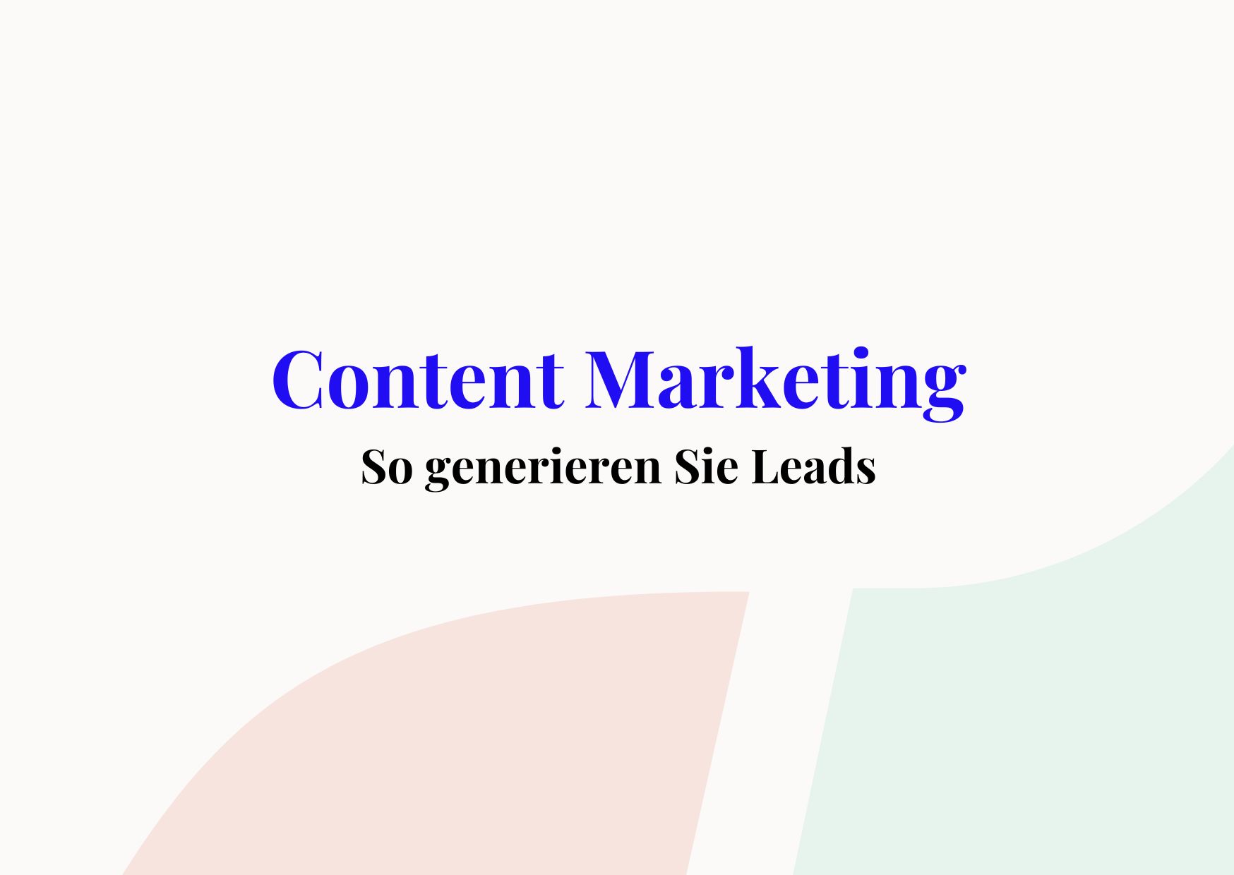 content marketing leads