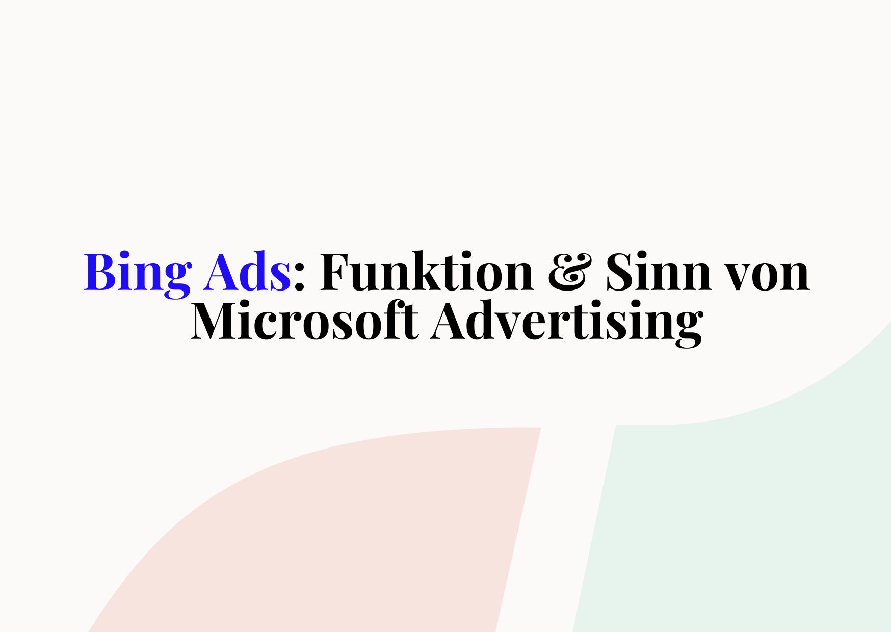 Bing Ads